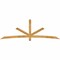 Ekena Millwork Alberta Rough Sawn Timber Gable Bracket, Western Red Cedar, 108"W x 36"H x 2"D x 4"F, 8/12 Pitch GBW108X36X0204ALB00RWR - alternate 1